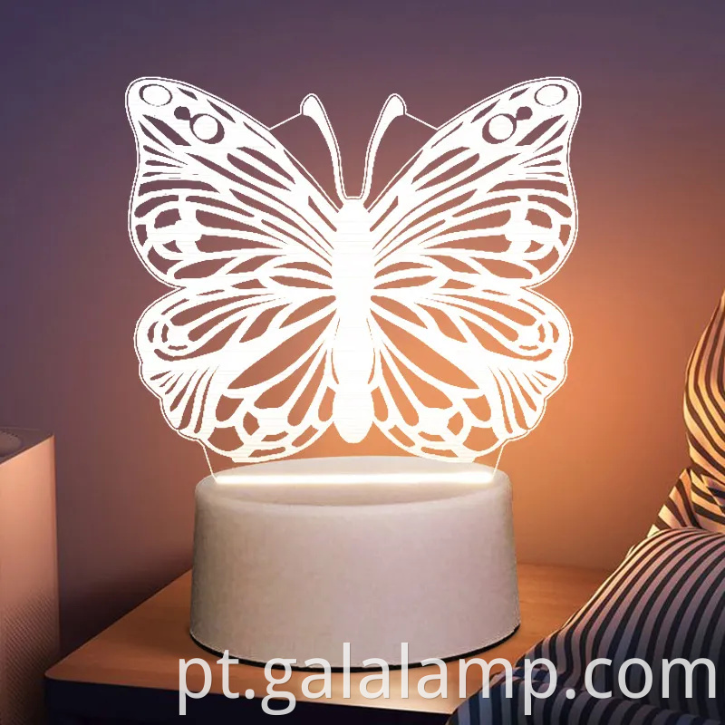 Luz noturna de graduação em 3D - Lâmpada de acrílico luminoso criativo